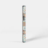 Aztec Essence Ptn IIIb Blue Cream Terracottas iPhone Hoesje (Rechterkant)