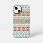 Aztec Essence Ptn IIIb Blue Cream Terracottas iPhone Hoesje (Achterkant)