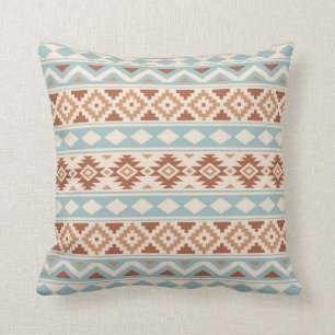 Aztec Essence Ptn IIIb Cream Blue Terracottas Kussen