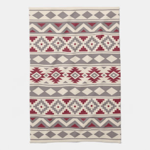 Aztec Essence Ptn IIIb Cream Taupe Red Theedoek
