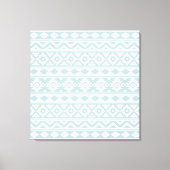 Aztec Essence Ptn IIIb Eend Blauw & Wit Canvas Afdruk (Voorkant)