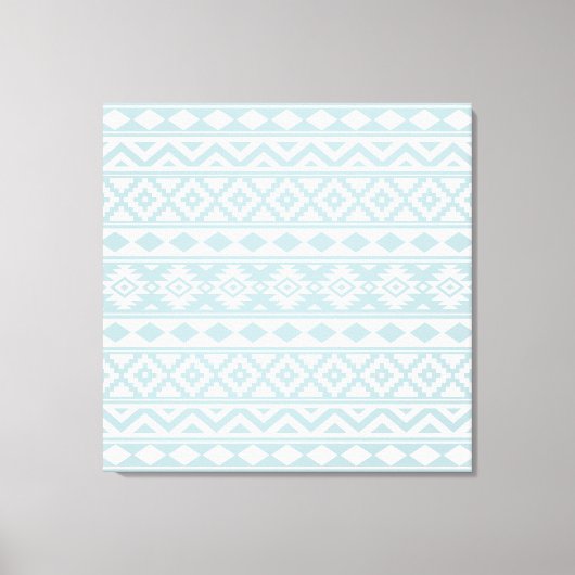 Aztec Essence Ptn IIIb Eend Blauw & Wit Canvas Afdruk (Voorkant)
