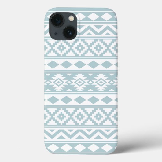 Aztec Essence Ptn IIIb Eend Blauw & Wit Case-Mate iPhone Case (Achterkant)