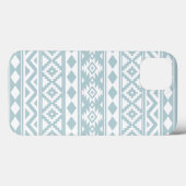 Aztec Essence Ptn IIIb Eend Blauw & Wit Case-Mate iPhone Case (Achterkant (horizontaal))