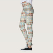 Aztec Essence RPT PTN IIIb Blue Cream Terracotta Leggings (Links)