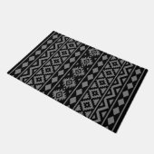 Aztec Essence Verticale Ptn III grijs op zwart Deurmat (Schuin)