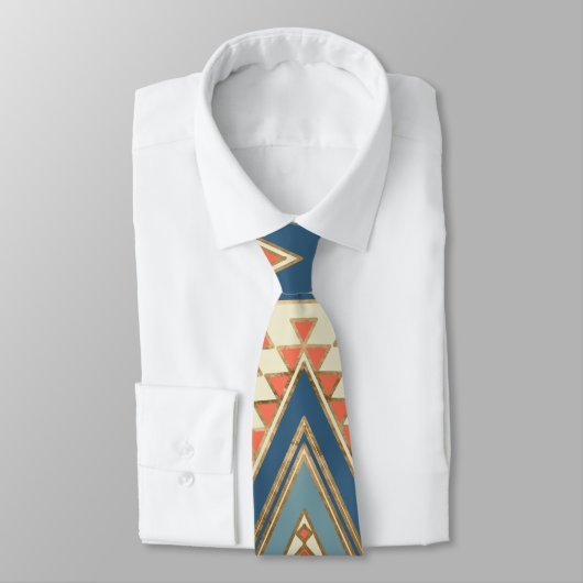 Aztec Ethnic Pattern Art Stropdas (Gebonden)