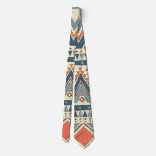 Aztec Ethnic Pattern Art Stropdas (Achterkant)