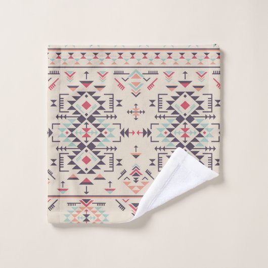 Aztec Ethnic Tribal Pattern Bath Towel Set Bad Handdoek (Wasdoekje)