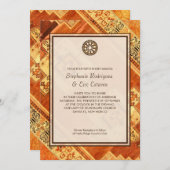 Aztec Fiesta Wedding Kaart (Voorkant / Achterkant)