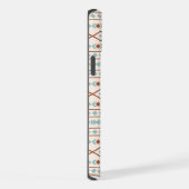Aztec Formes Motif rouille crème Turquoise (Côté droit)