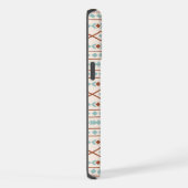 Aztec Formes Motif rouille crème Turquoise (Côté droit)