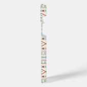 Aztec Formes Motif rouille crème Turquoise (Côté gauche)