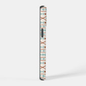 Aztec Formes Motif rouille crème Turquoise (Côté droit)