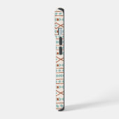 Aztec Formes Motif rouille crème Turquoise (Côté gauche)