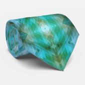 Aztec Geïnspireerd geometrisch patroonontwerp Stro Stropdas (Opgerold)