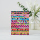 Aztec geïnspireerd patroon briefkaart (Staand voorkant)