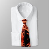 "Aztec Geïnspireerd rood" Populaire Mannen Trendy Stropdas (Gebonden)