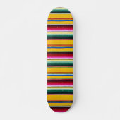 Aztec gekleurd gestript skateboard (Voorkant)