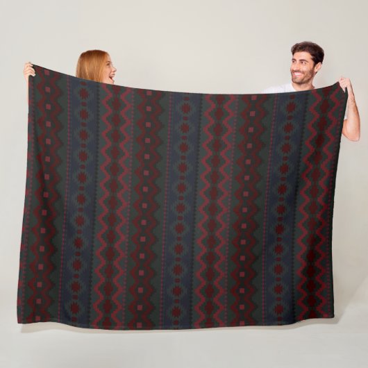 Aztec Geometrics Fleece Deken (In situ)