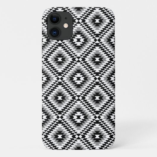 Aztec gestileerde BW + grijs symboolpatroon Case-Mate iPhone Case (Achterkant)