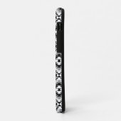 Aztec gestileerde BW + grijs symboolpatroon Case-Mate iPhone Case (Achterkant/links)
