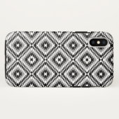 Aztec gestileerde BW + grijs symboolpatroon Case-Mate iPhone Case (Achterkant (horizontaal))