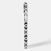 Aztec gestileerde BW + grijs symboolpatroon Case-Mate iPhone Case (Achterkant / Links)