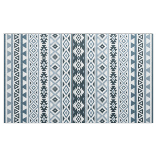 Aztec - Gestuurd patroongrijs-vervagen en wit Stof