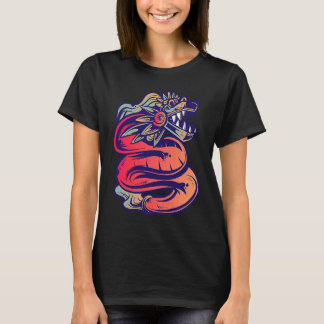 Aztec God Quetzalcoatl Cool Snake Dragon Inca Maya T-shirt