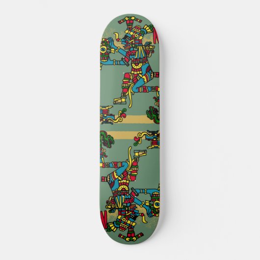 Aztec God Skateboard (Voorkant)