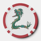 Aztec gold poker chip (Achterkant)