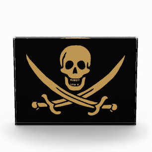 Aztec Gold Schedel & Sabel Piraat Calico Jack Fotoblokken