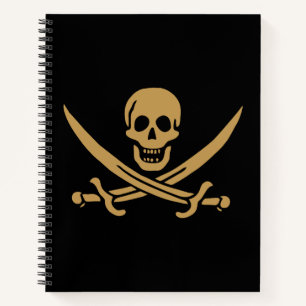 Aztec Gouden Schedel & Cutlass Piraat Calico Jack Notitieboek