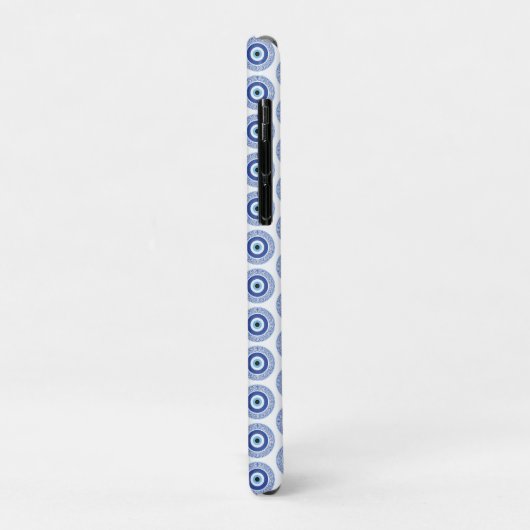 Aztec Grieks cirkelvormig naaldhoekspatroon blauw Case-Mate iPhone Case (Achterkant/links)