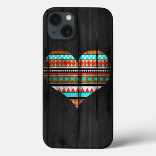 Aztec hart iPhone 13 hoesje