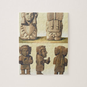 Aztec Idols, Mexico (kleurenlithograaf) Legpuzzel