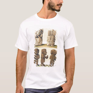 Aztec Idols, Mexico (kleurenlithograaf) T-shirt