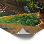 Aztec in de berg | AI Art Poster (Hoek)