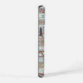 Aztec Influence Motif Crème Bleue Terracottas (Côté droit)