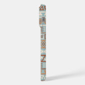 Aztec Influence Motif Crème Bleue Terracottas (Côté gauche)