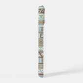 Aztec Influence Motif Crème Bleue Terracottas (Côté droit)