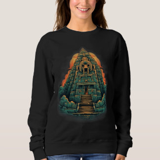 Aztec Inka Maya Mystic Jungle Temple Pyramid Graph Trui