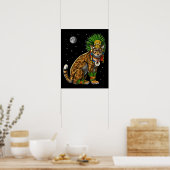Aztec Jaguar God Poster (Keuken)