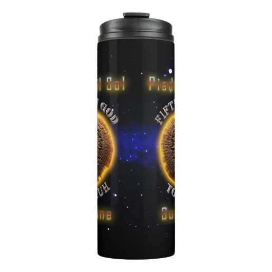 aztec kalender thermosbeker (Voorkant)