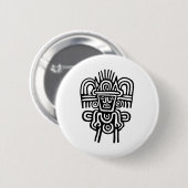 Aztec Man Ronde Button 5,7 Cm (Voorkant /achterkant)