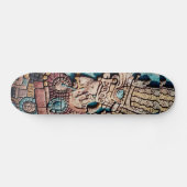 Aztec Mayan priest Schaats board dedesign Skateboard (Horizontaal)