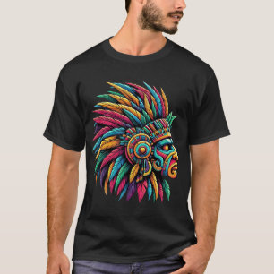 Aztec Mayan Warrior profiel T-shirt