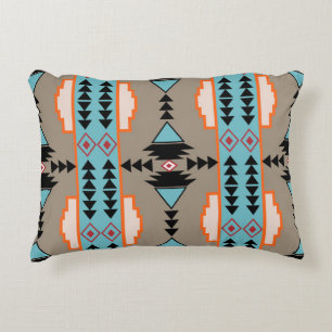 Aztec Mexican Geometric Pattern Accent Kussen
