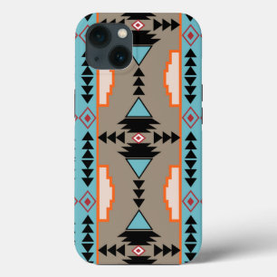 Aztec Mexican Geometric Pattern iPhone 13 Hoesje